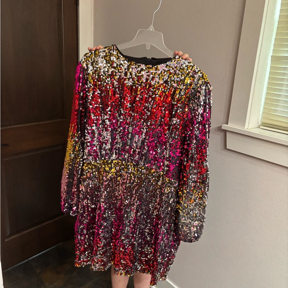 Sequin Multicolor Women’s Plus Dress
